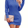 Saodimallsu Womens Bodycon Mini Sweater Dress