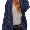 Saodimallsu Women Oversized Chunky Cable Knit Cardigan
