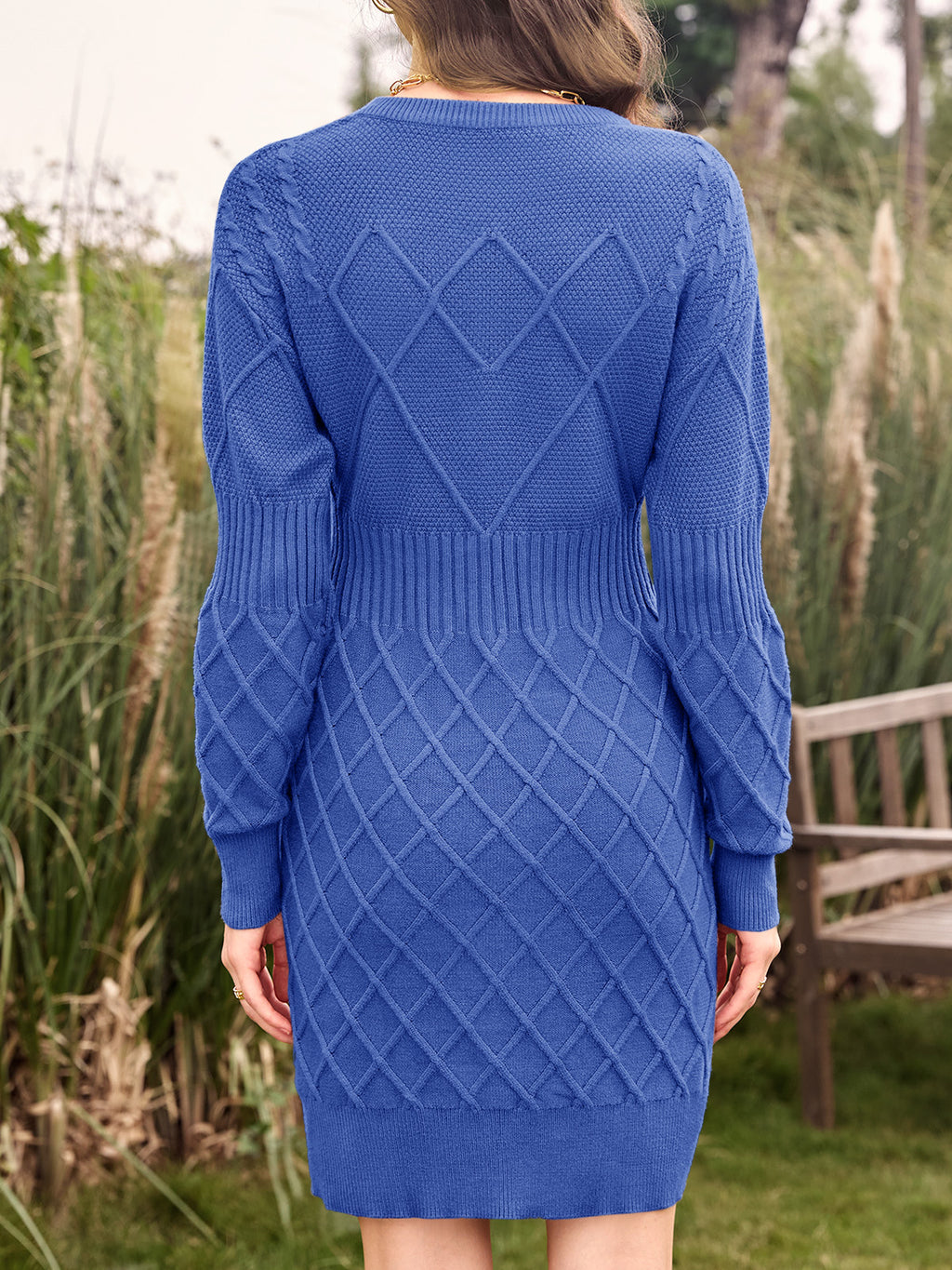 Saodimallsu Womens Bodycon Mini Sweater Dress
