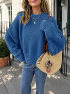 Saodimallsu Womens Oversized Chunky Knit Sweater