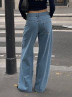 Saodimallsu Womens High Waisted Wide Leg Jeans