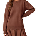 Saodimallsu Women Pleated Sweater Dress