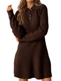Saodimallsu Womens Ribbed Knit Sweater Dress