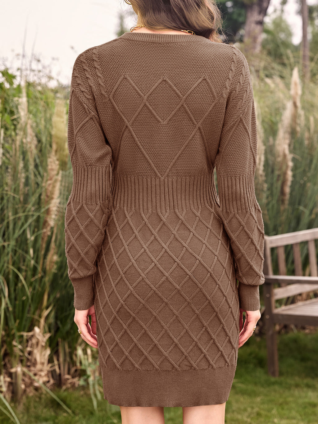 Saodimallsu Womens Bodycon Mini Sweater Dress