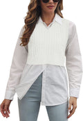 Saodimallsu Womens Cable Knit Sweater Vest