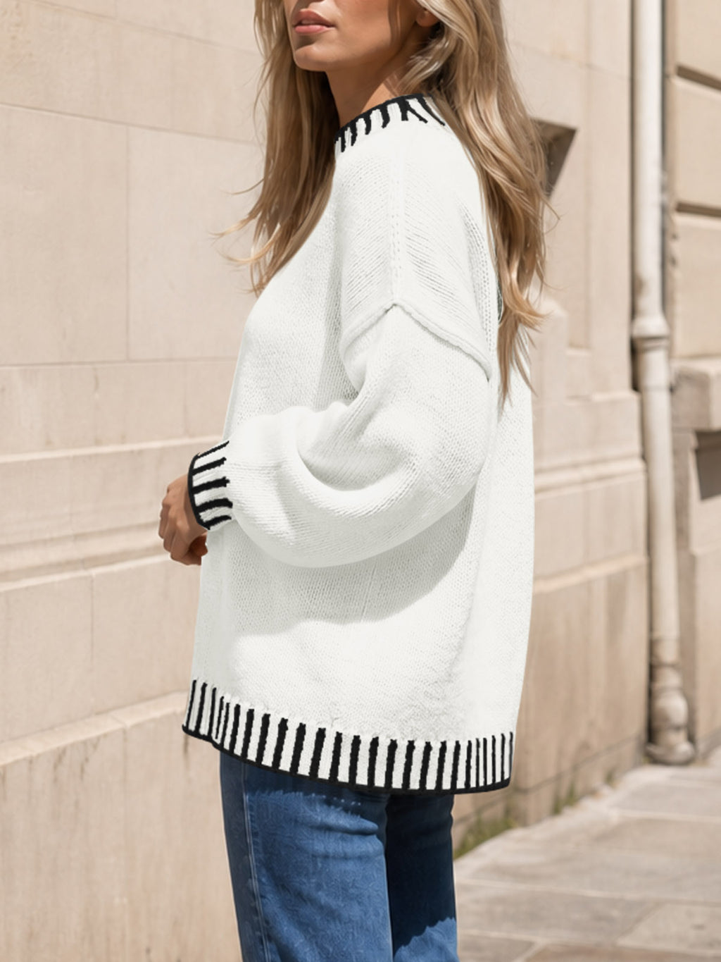 Saodimallsu Womens Chunky Mock Neck Sweater