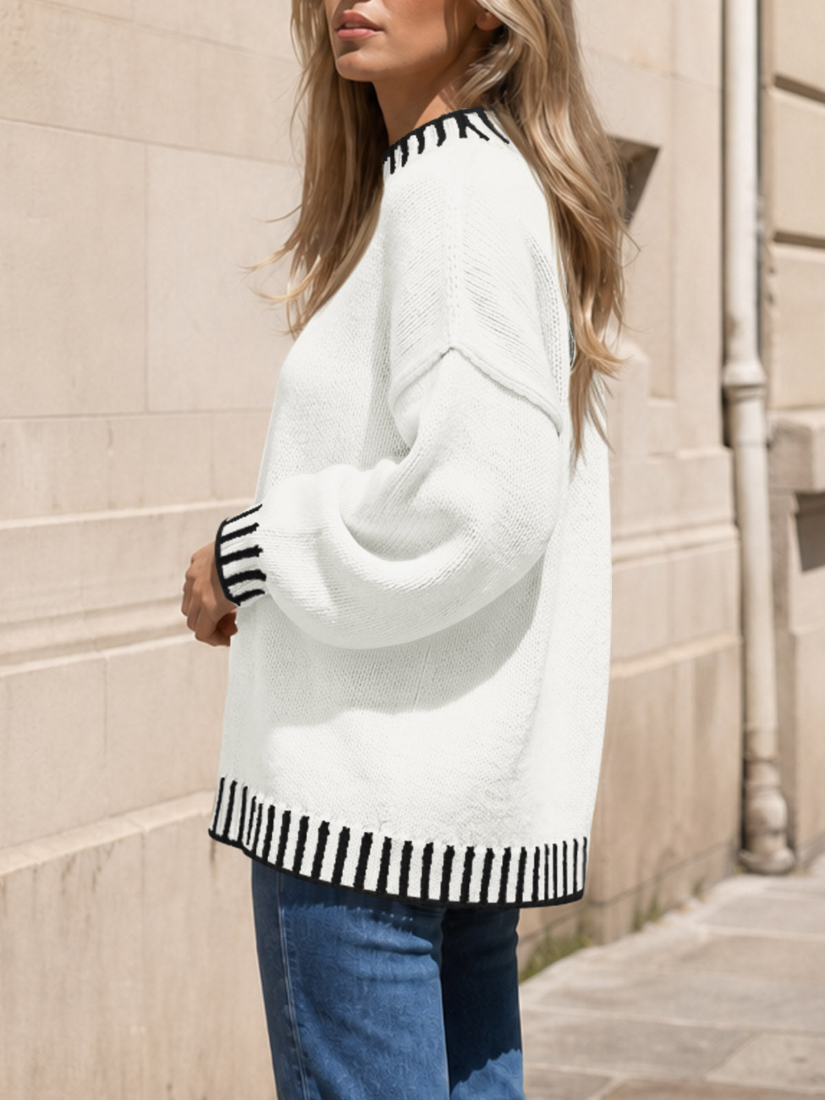 Saodimallsu Womens Chunky Mock Neck Sweater