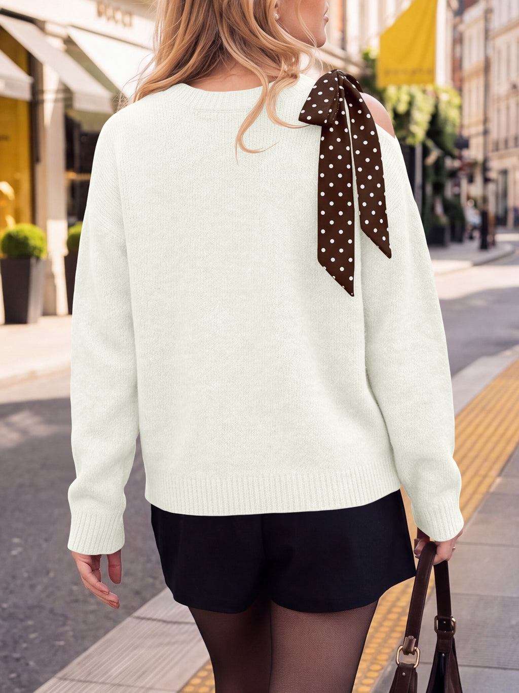 Saodimallsu Womens One Shoulder Sweater Tops