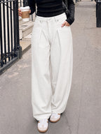 Saodimallsu Womens High Waisted Wide Leg Jeans