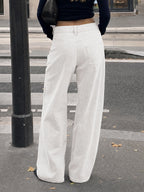 Saodimallsu Womens High Waisted Wide Leg Jeans