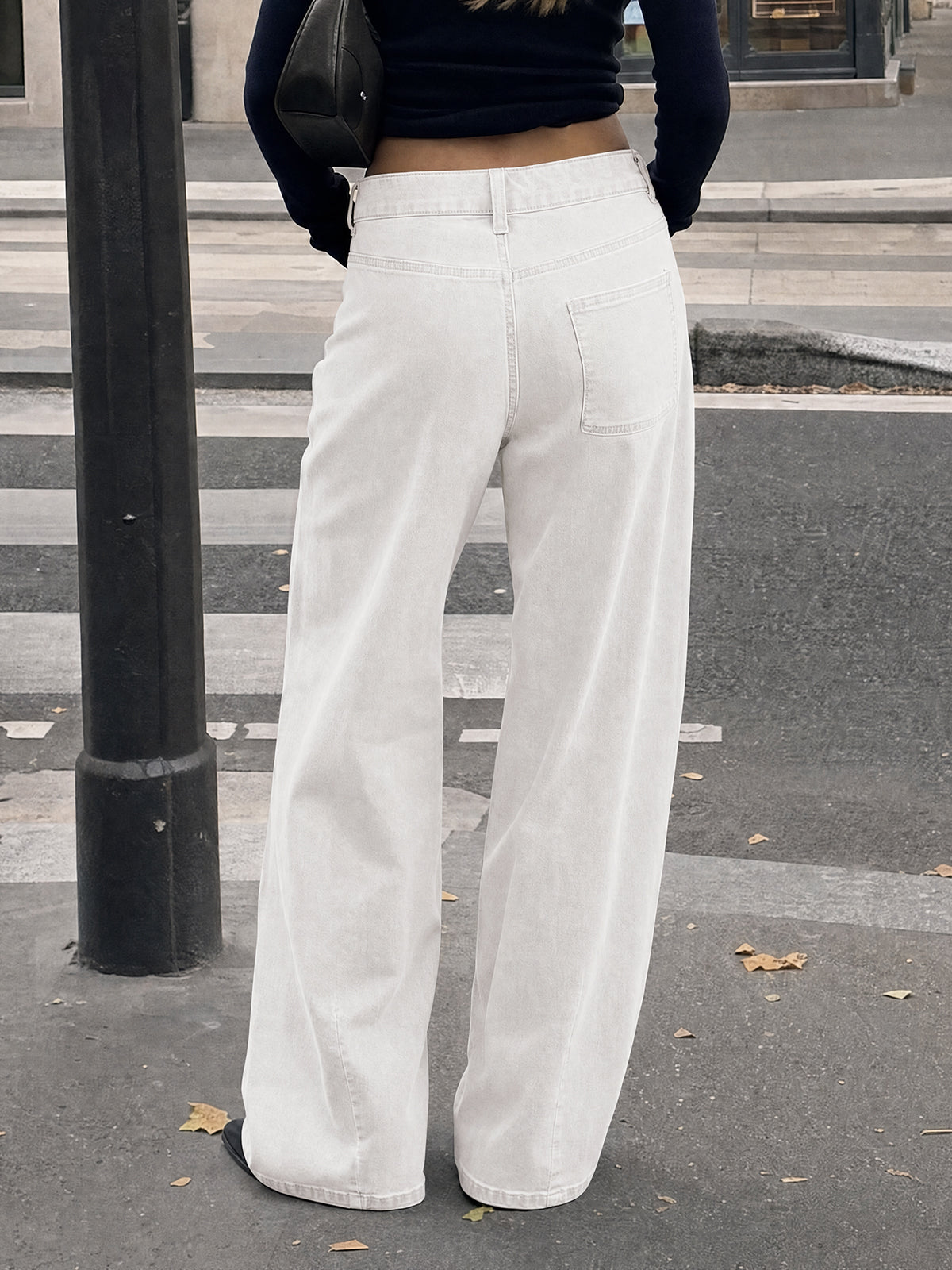 Saodimallsu Womens High Waisted Wide Leg Jeans