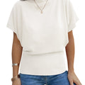 Saodimallsu Womens Batwing Cinched Waist Sweater
