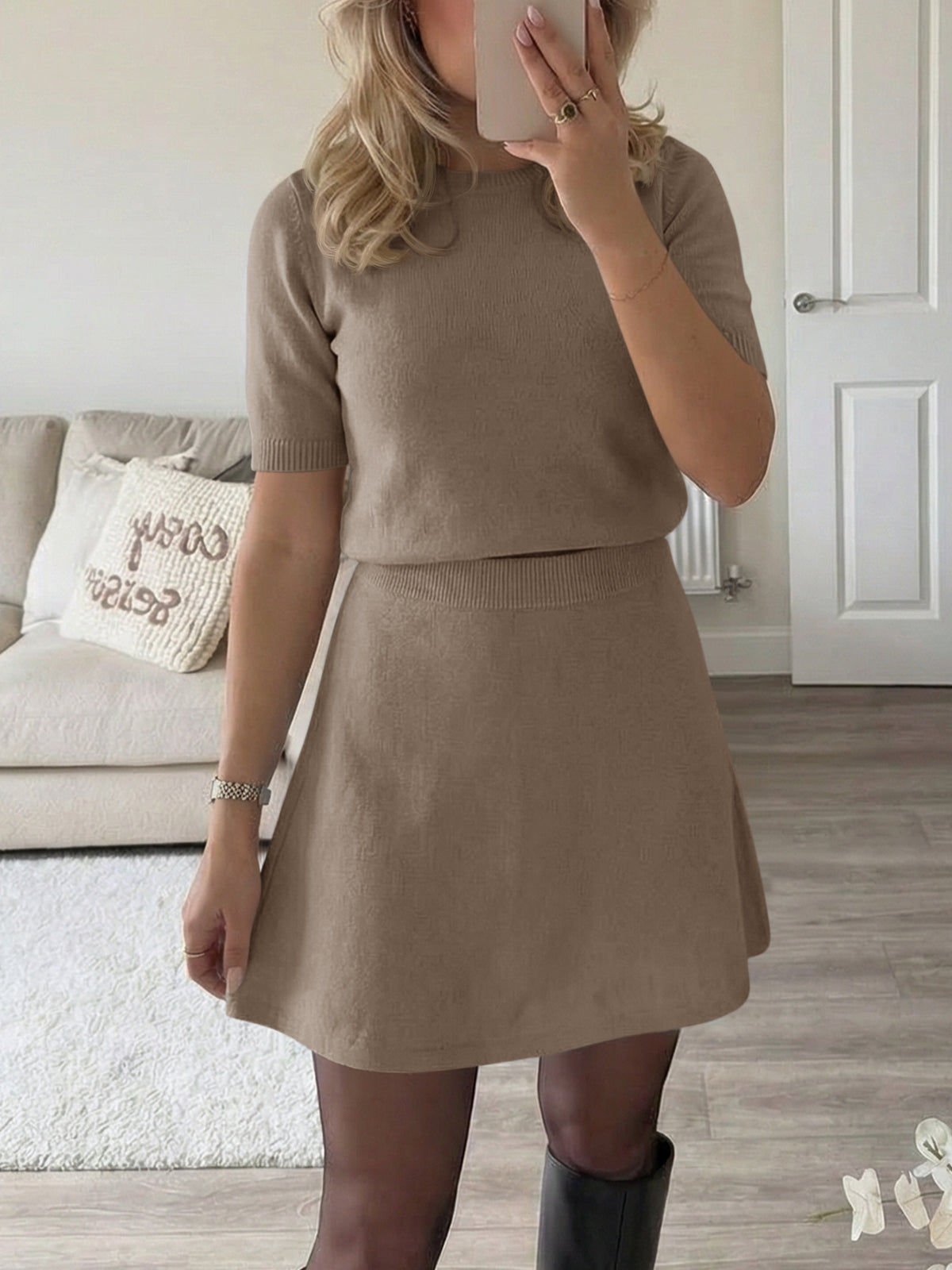 Saodimallsu Womens 2 Piece Skirt Set