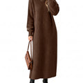 Saodimallsu Women Long Sleeve Maxi Sweater Dress