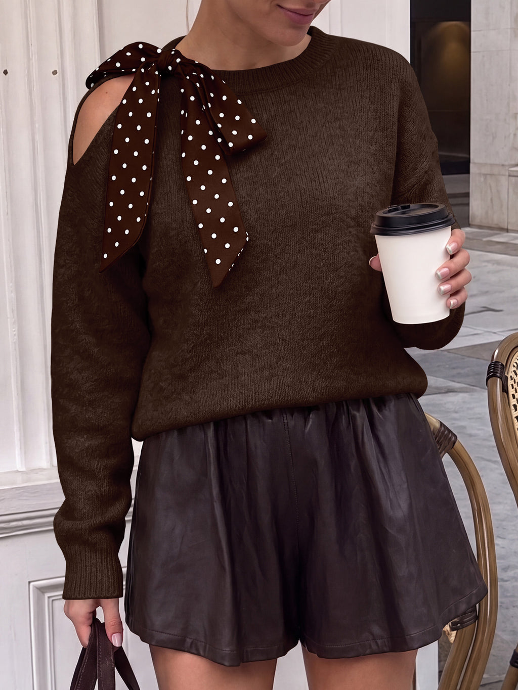 Saodimallsu Womens One Shoulder Sweater Tops