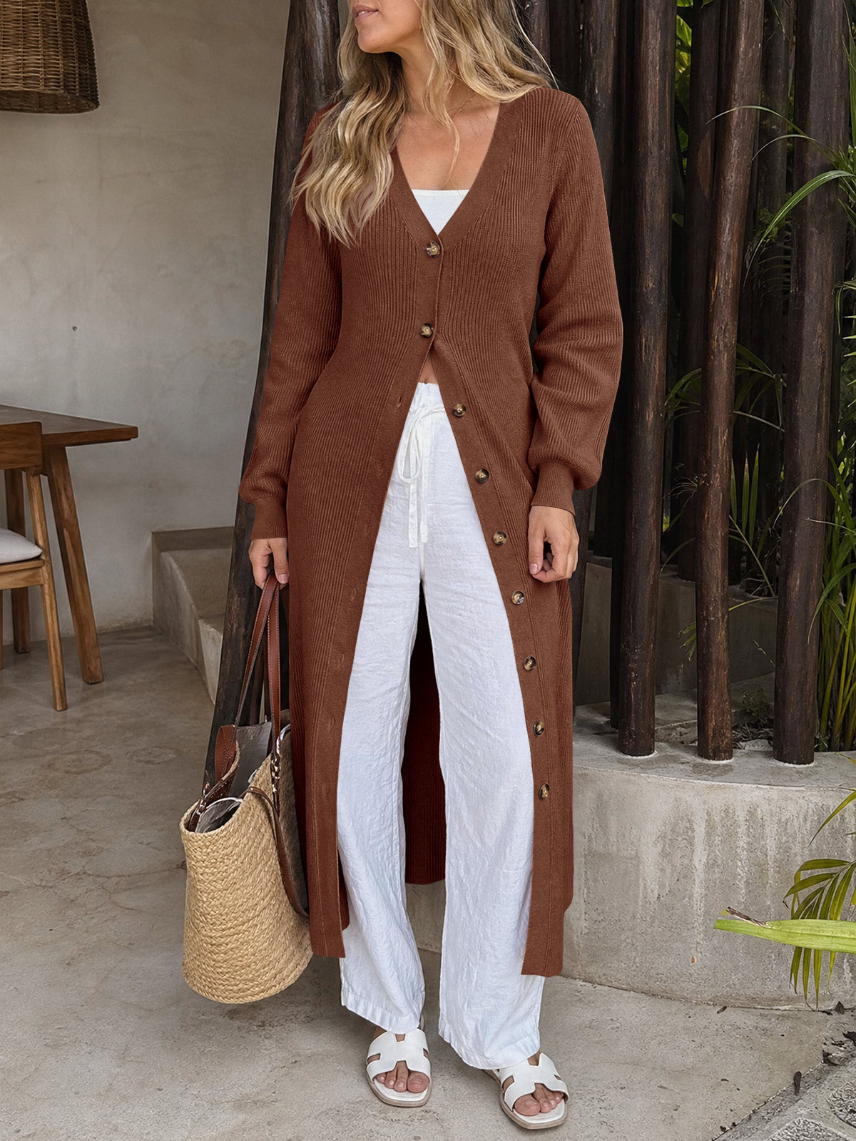 Saodimallsu Womens V Neck Sweater Dress