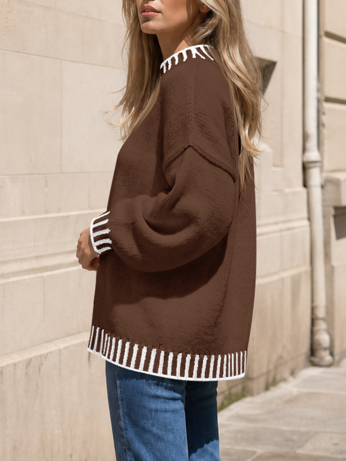 Saodimallsu Womens Chunky Mock Neck Sweater