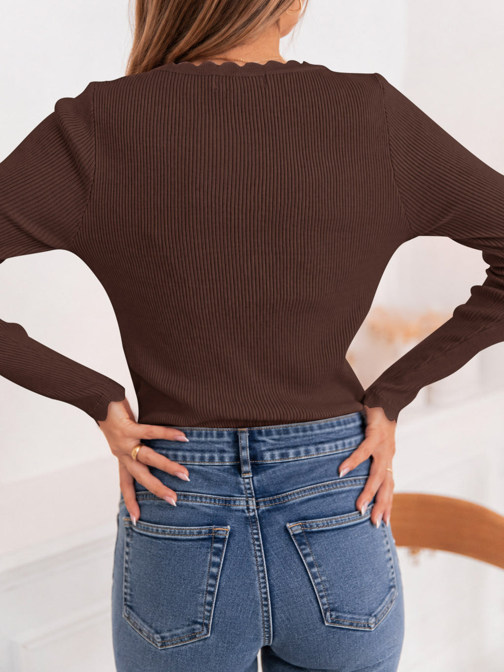 Saodimallsu Womens V Neck Slimming Sweaters