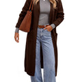 Saodimallsu Women Long Open Front Knit Cardigan Duster
