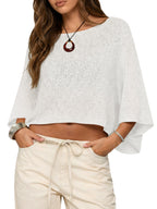 Saodimallsu Womens Batwing Oversized Beach Cover Up