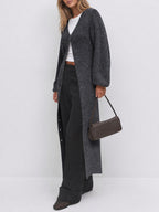 Saodimallsu Womens Oversized Long Button Up Cardigan