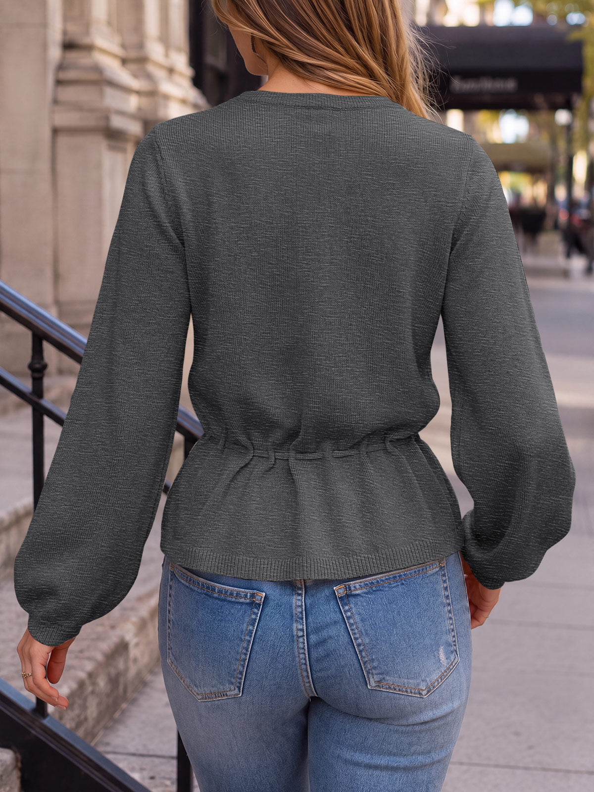 Saodimallsu Women Cropped Button Up Cardigan