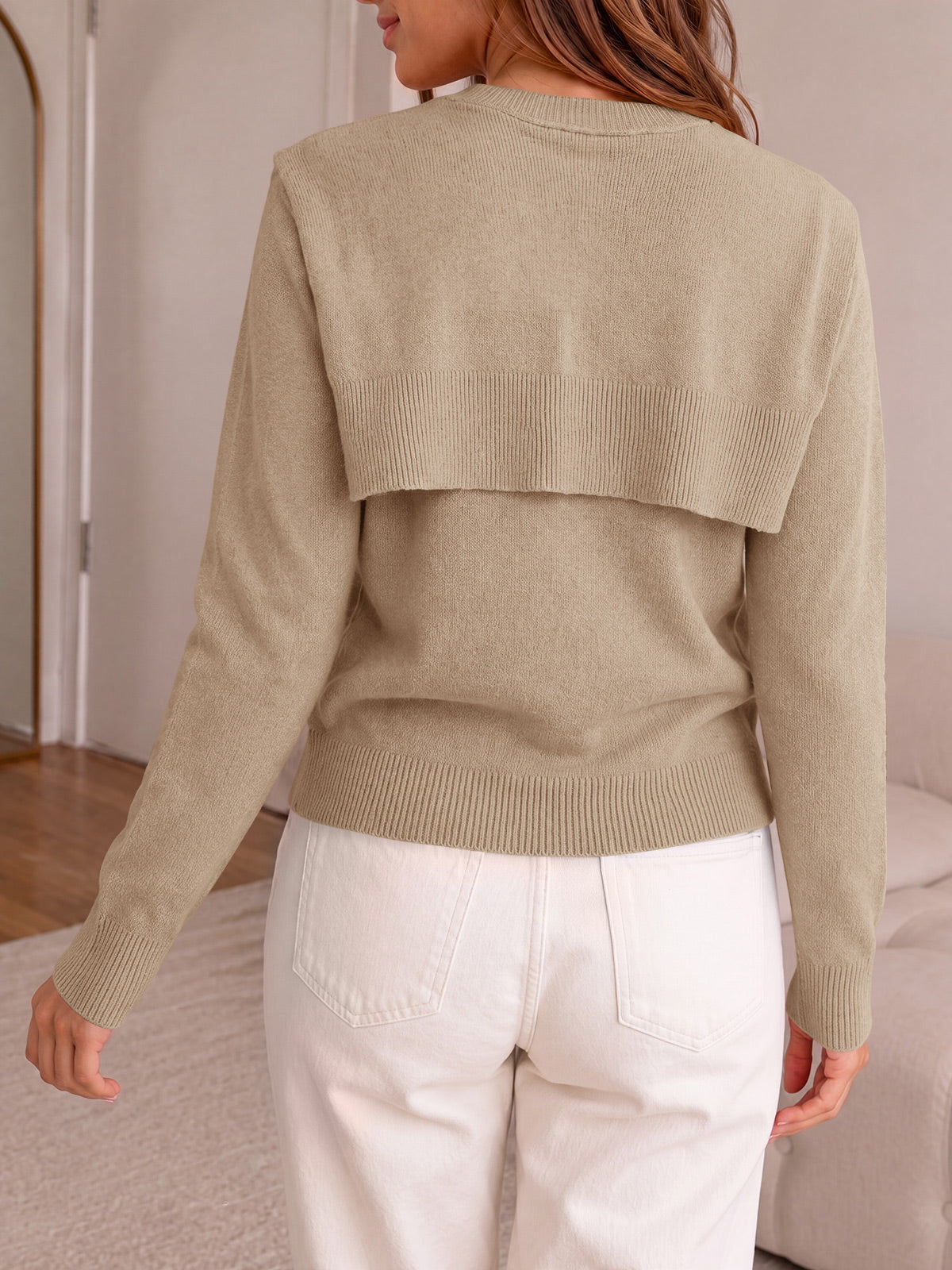 Saodimallsu Women Crew Neck Pullover Sweaters