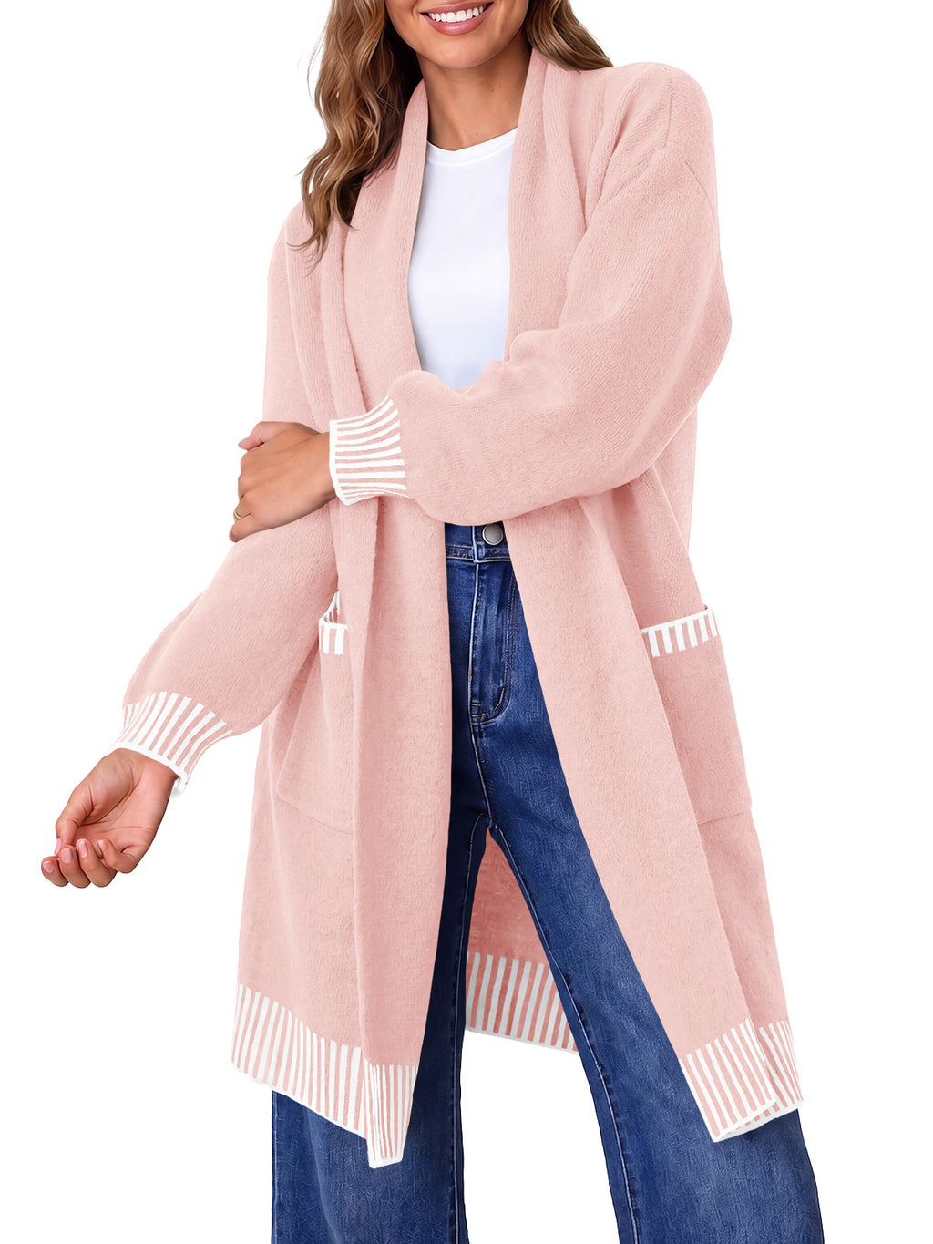 Saodimallsu Womens Fall Oversized Cardigan with Pockets