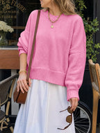 Saodimallsu Womens Oversized Chunky Knit Sweater