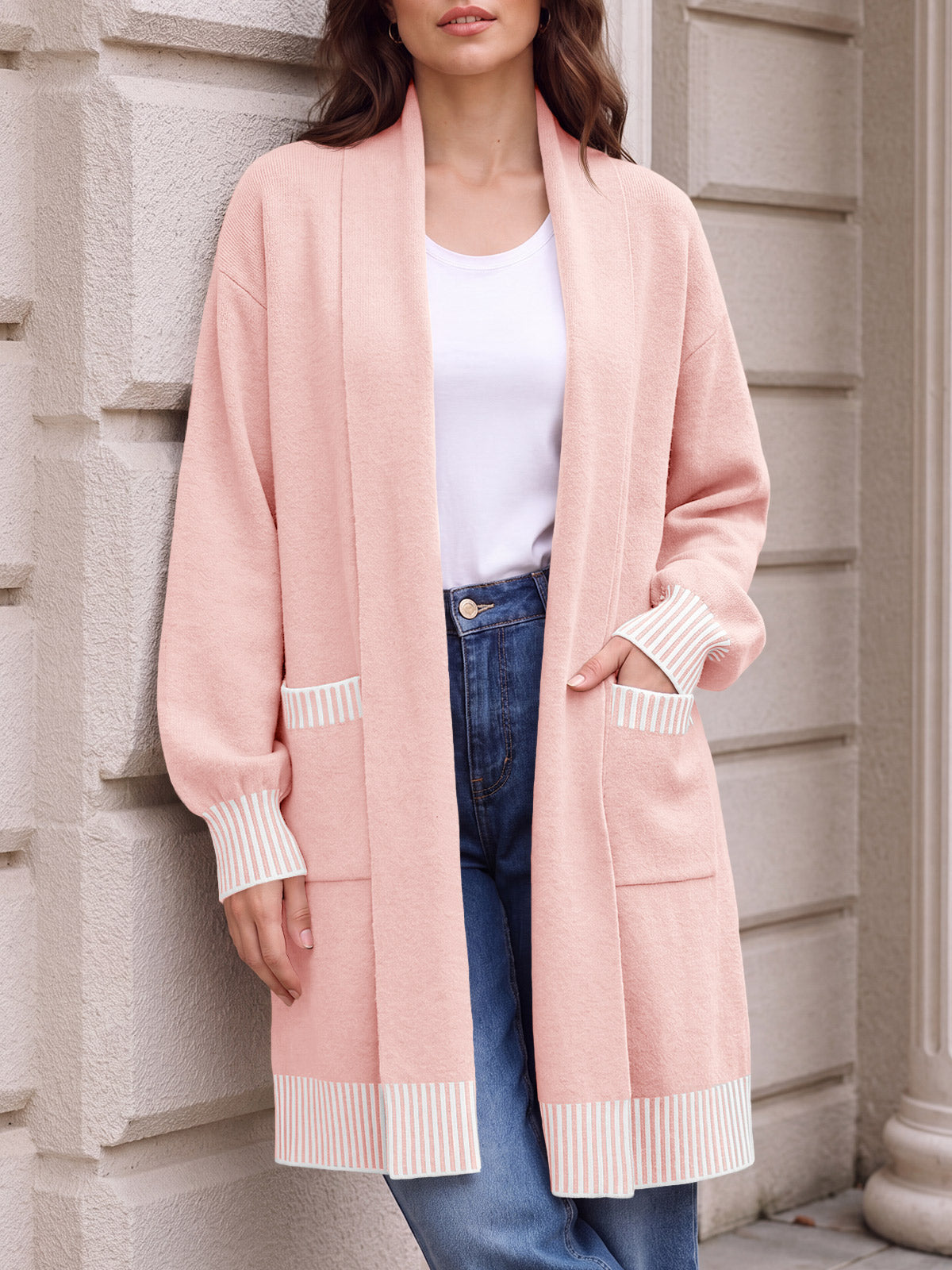 Saodimallsu Womens Fall Oversized Cardigan with Pockets