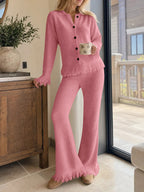 Saodimallsu Womens Fringe Sweater Sets