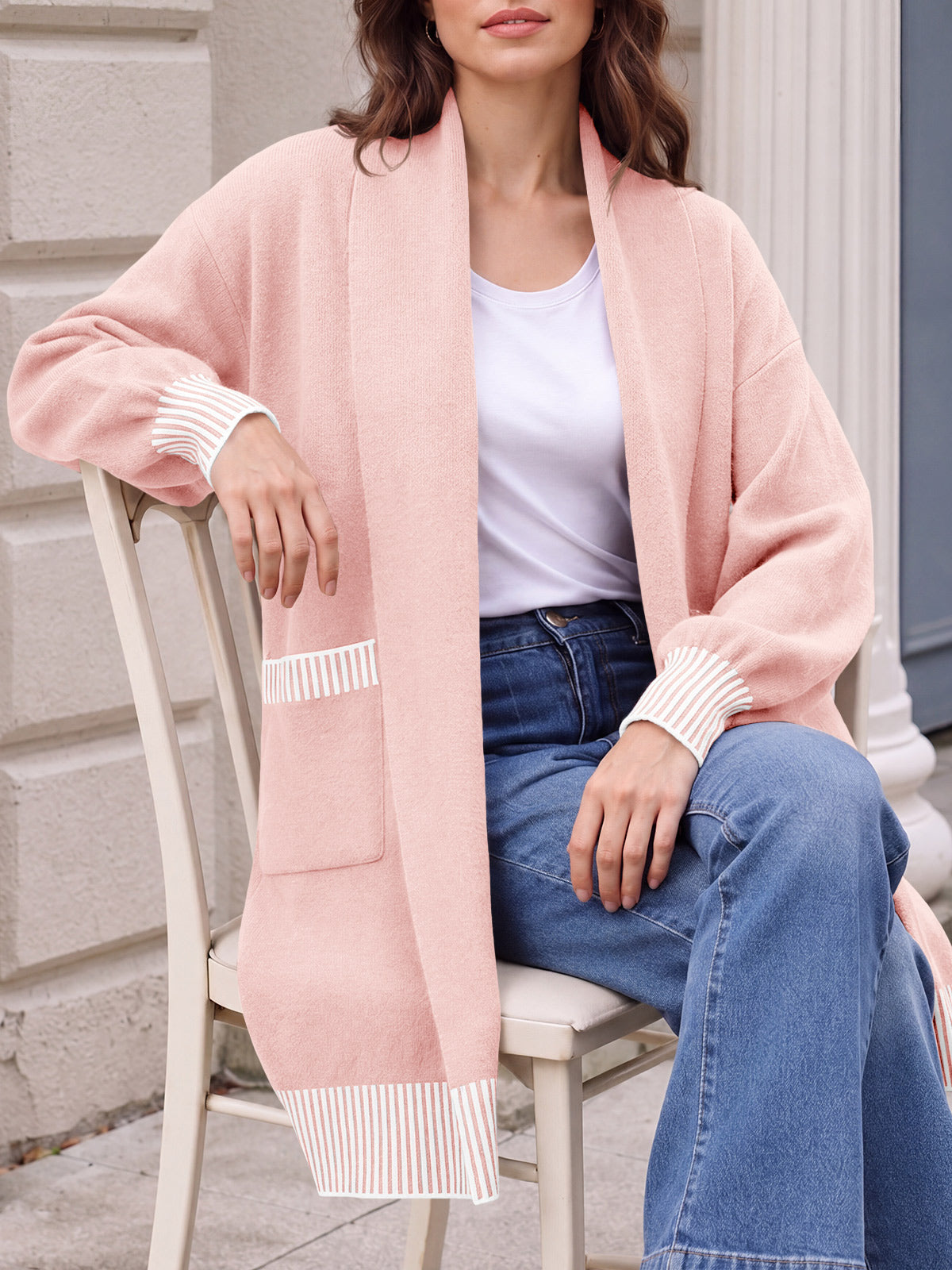 Saodimallsu Womens Fall Oversized Cardigan with Pockets