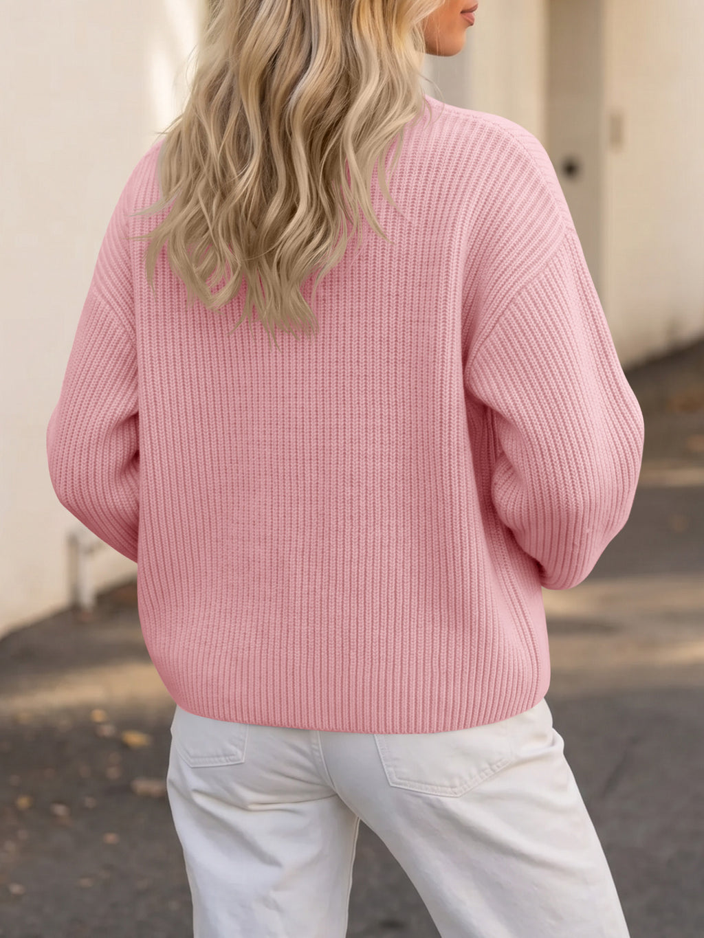 Saodimallsu Women Zip Up Chunky Knit Sweater