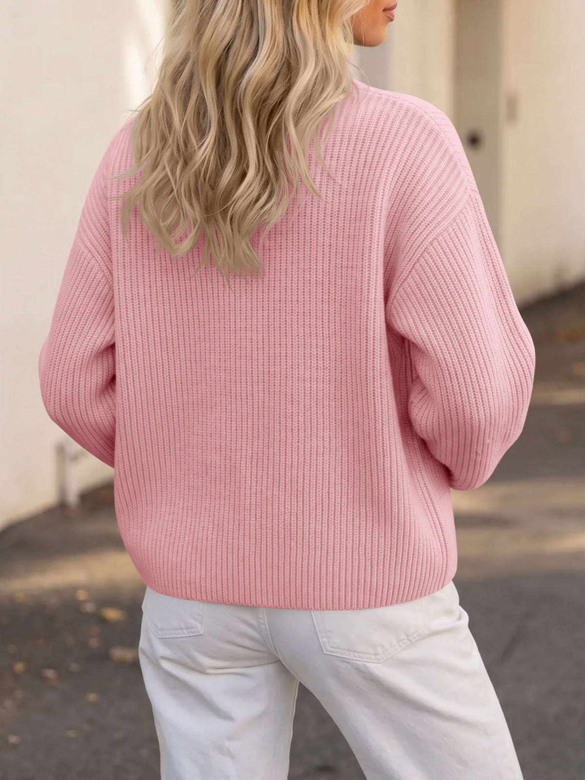 Saodimallsu Women Zip Up Chunky Knit Sweater