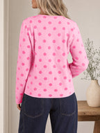 Saodimallsu Womens Polka Dot Button Up Cardigan