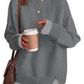 Saodimallsu Womens Crewneck Long Sleeve Sweater