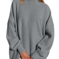 Saodimallsu Womens Mock Neck Oversized Sweater