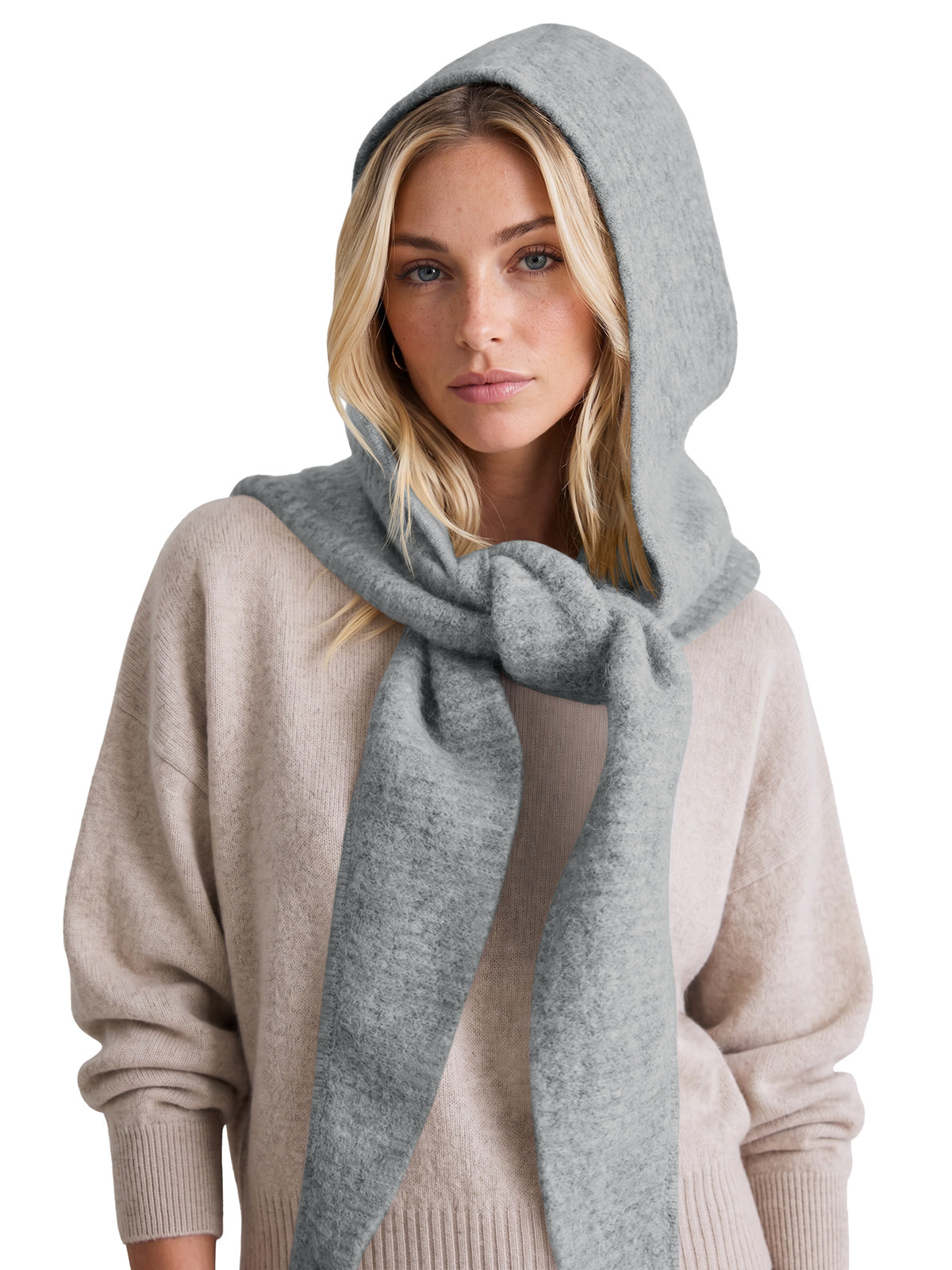 Saodimallsu Women 2-in-1 Knit Balaclava Scarf Hats