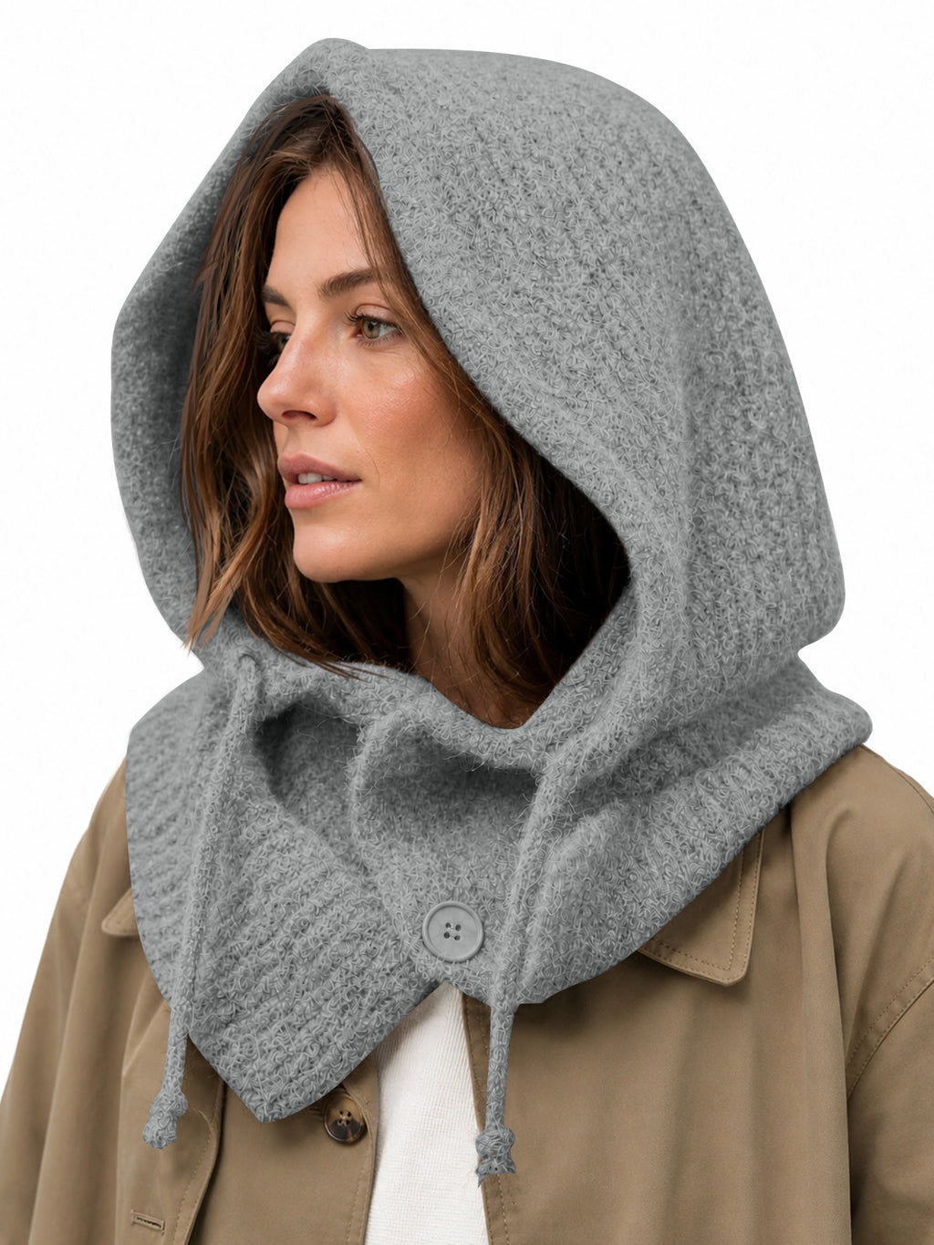 Saodimallsu Womens Balaclava Scarf Hats with Strings