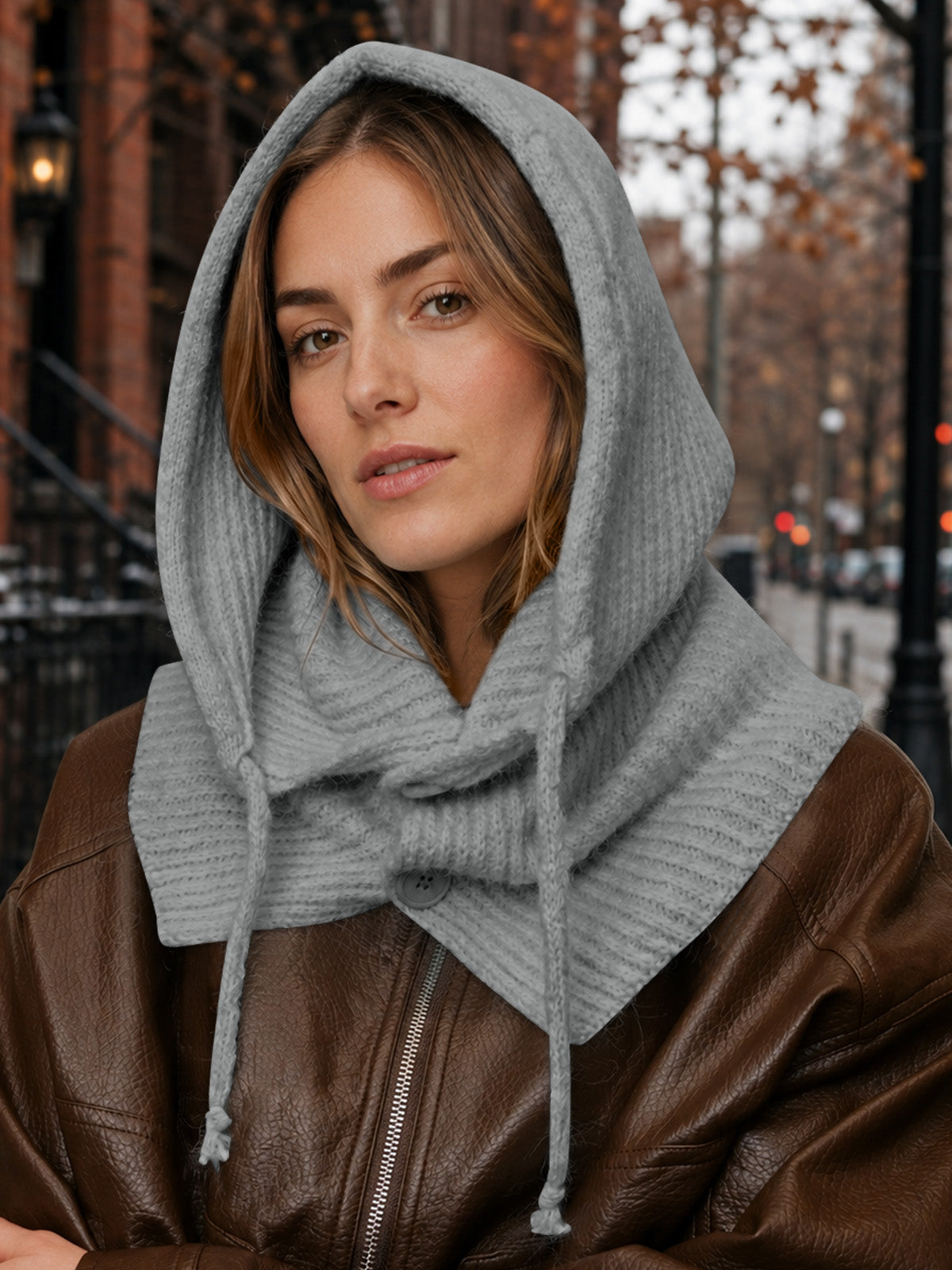 Saodimallsu Womens Balaclava Scarf Hats with Strings