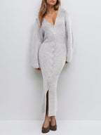 Saodimallsu Womens Oversized Long Button Up Cardigan