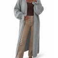 Saodimallsu Womens Ruffle Long Knit Cardigan