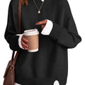 Saodimallsu Womens Fall Crewneck Pullover Sweater