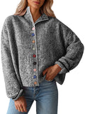 Saodimallsu Women Button Up Knit Sweater