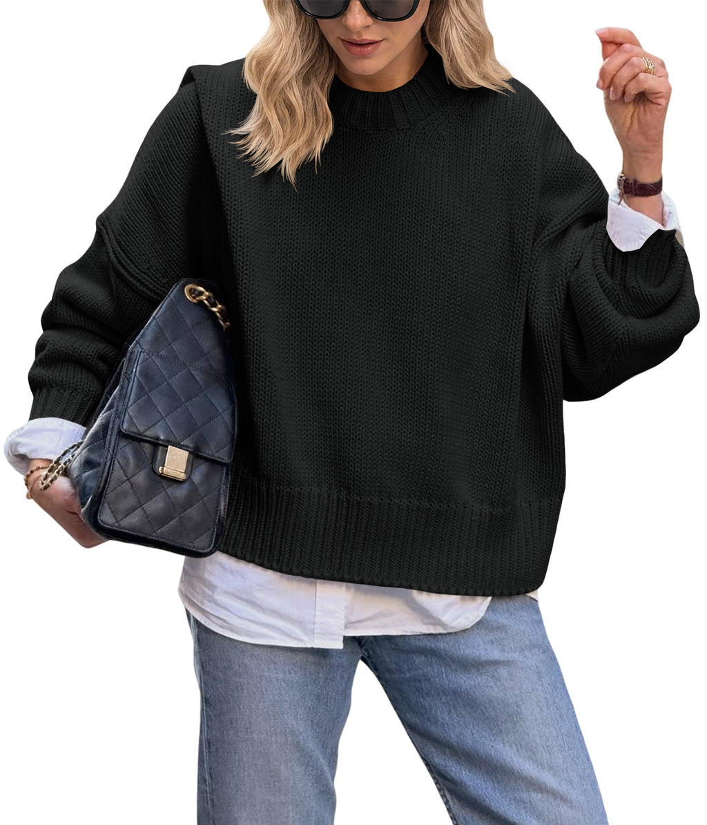 Saodimallsu Womens Oversized Chunky Knit Sweater