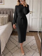 Saodimallsu Womens Ribbed Knit Sweater Dress