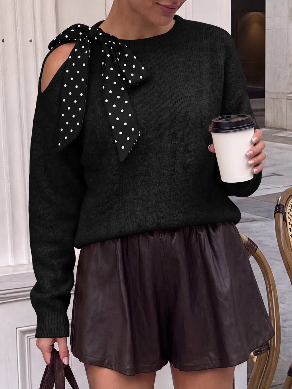 Saodimallsu Womens One Shoulder Sweater Tops