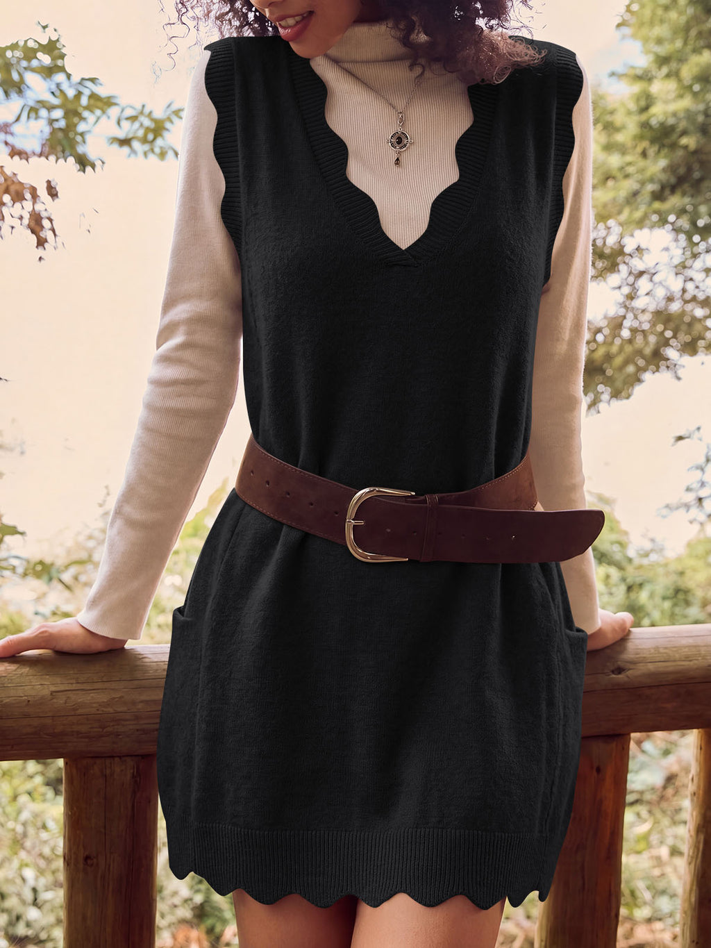 Saodimallsu Women V Neck Sweater Vest