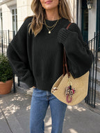 Saodimallsu Womens Oversized Chunky Knit Sweater