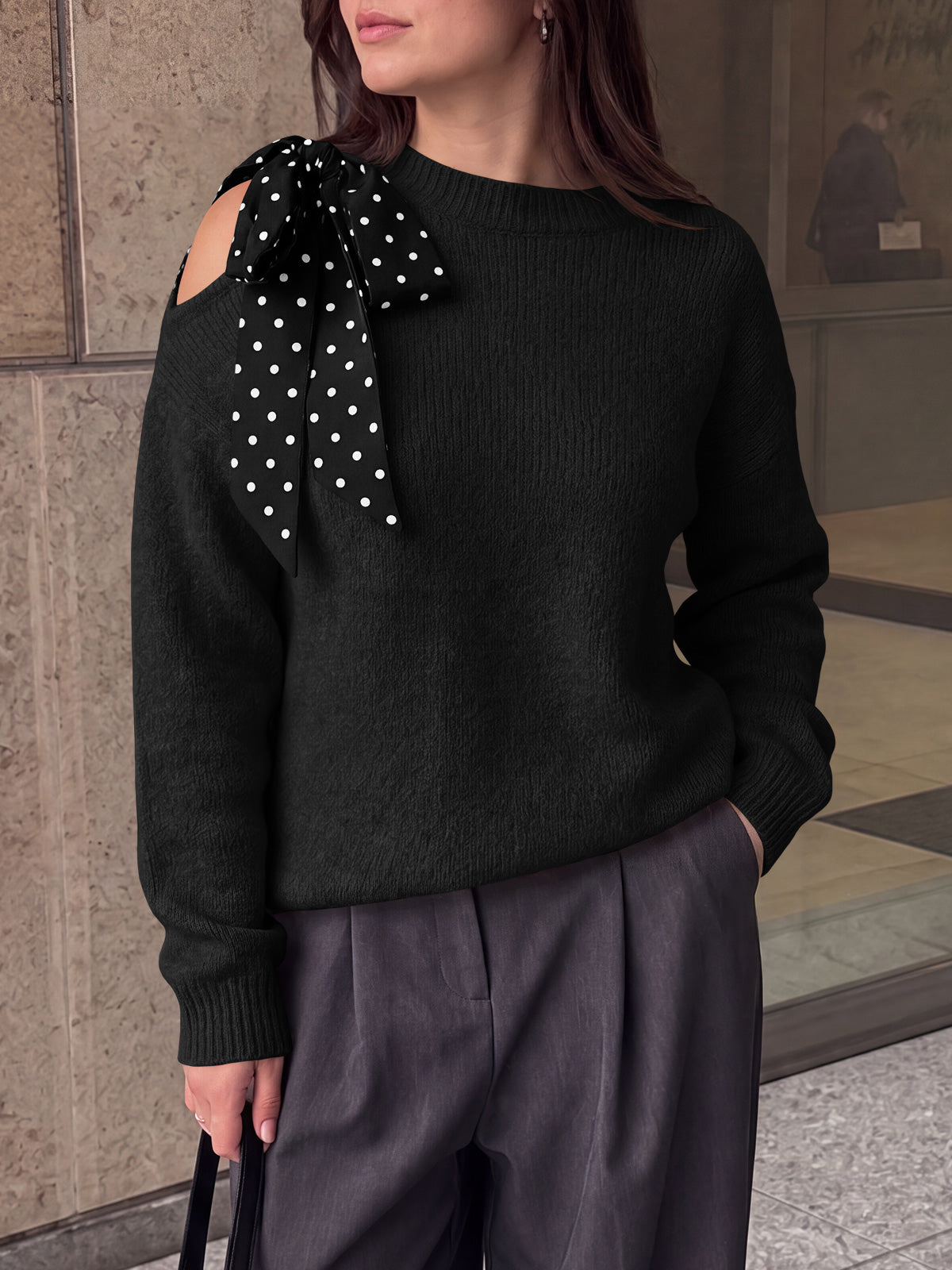 Saodimallsu Womens One Shoulder Sweater Tops